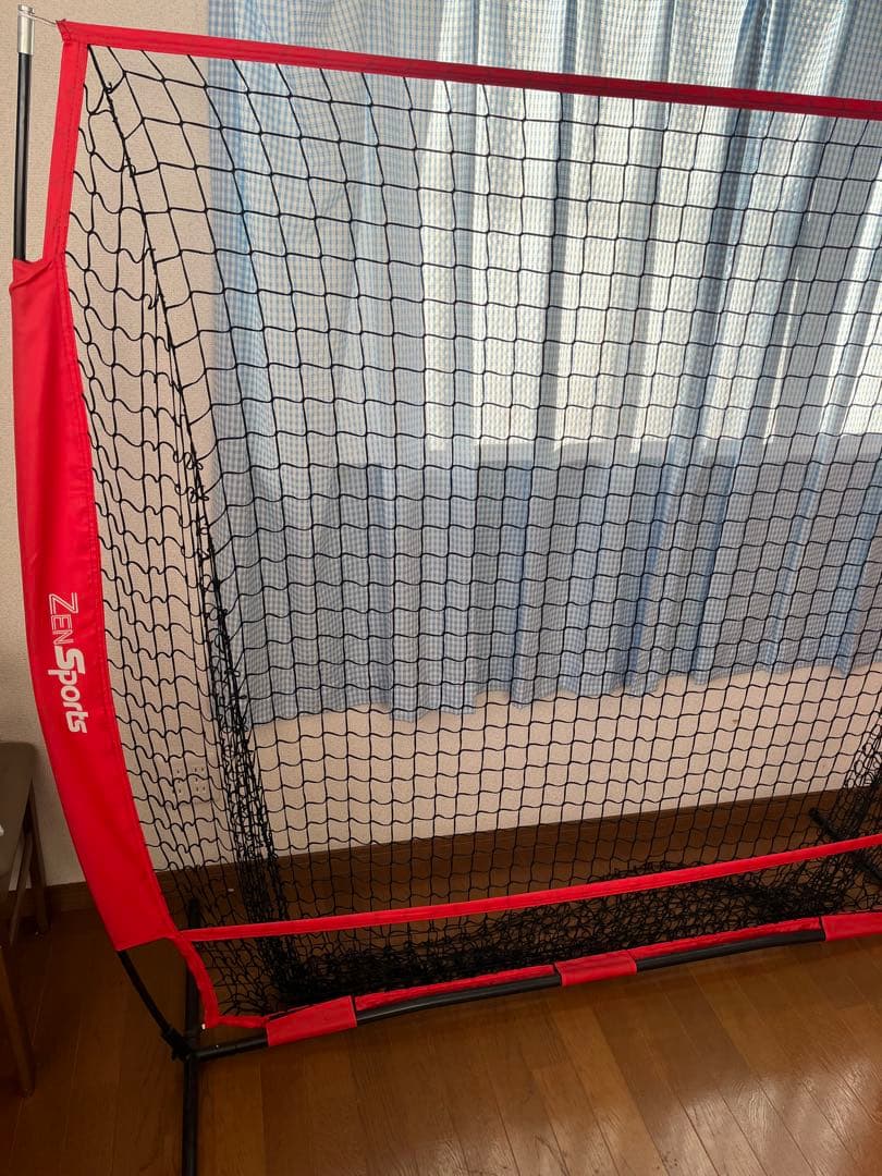 ZenSports バッティングネット 、 穴あきボール、スタンドの3点セット