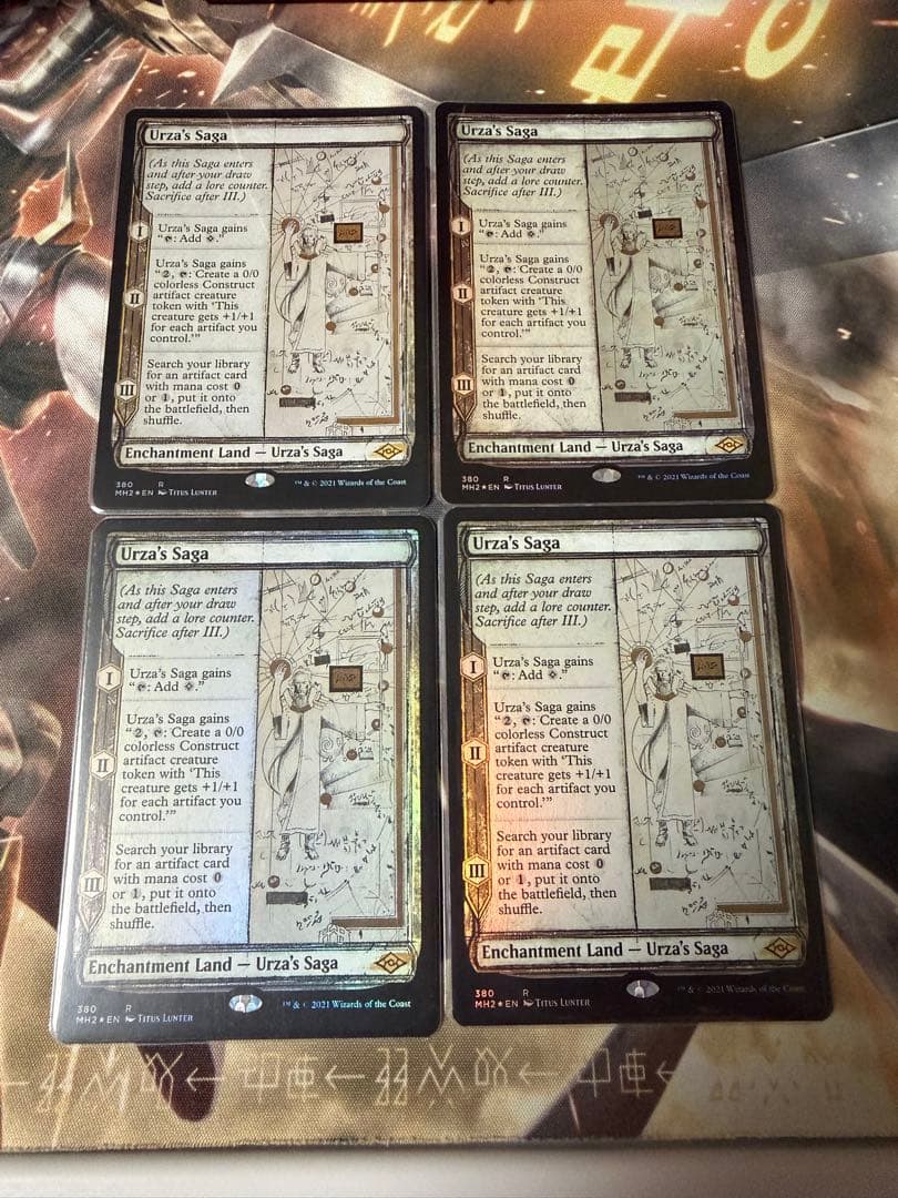 ウルザの物語 4枚セット スケッチ版 foil 英語