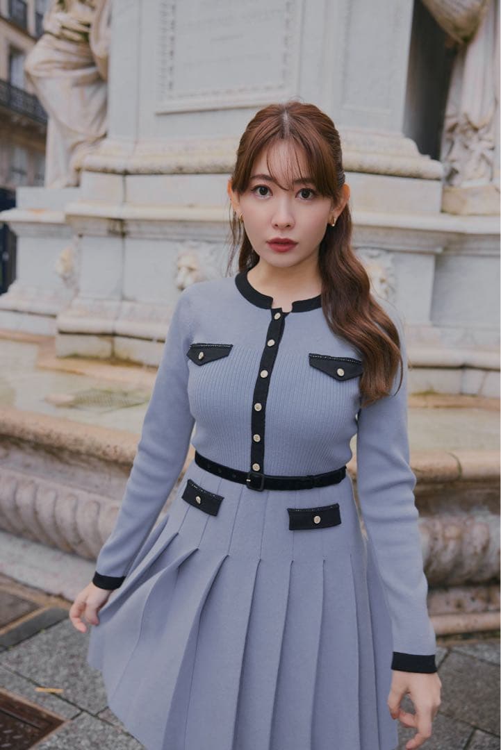 ワンピース Gabrielle Belted Knit Dress