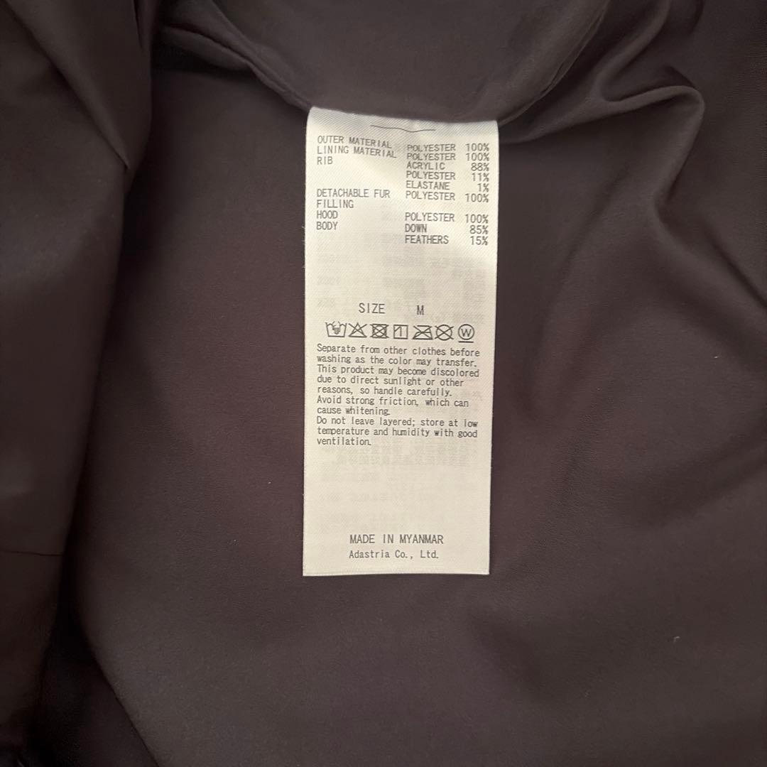 【新品未使用】グローバルワーク ウツクシルエット ダウン コート Mブラック