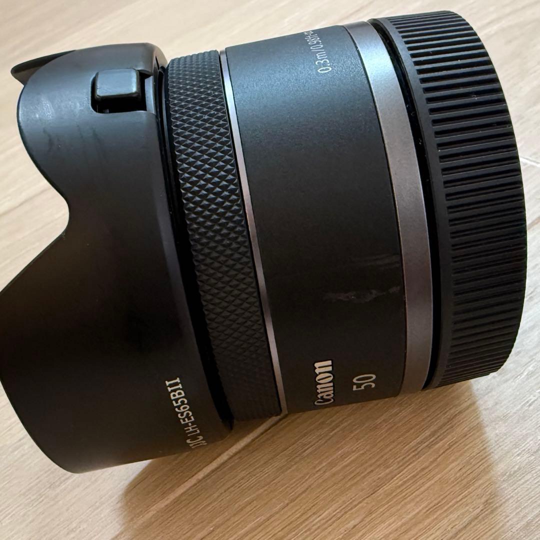 Canon RF50mm F1.8 STM レンズフード 保護フィルター付