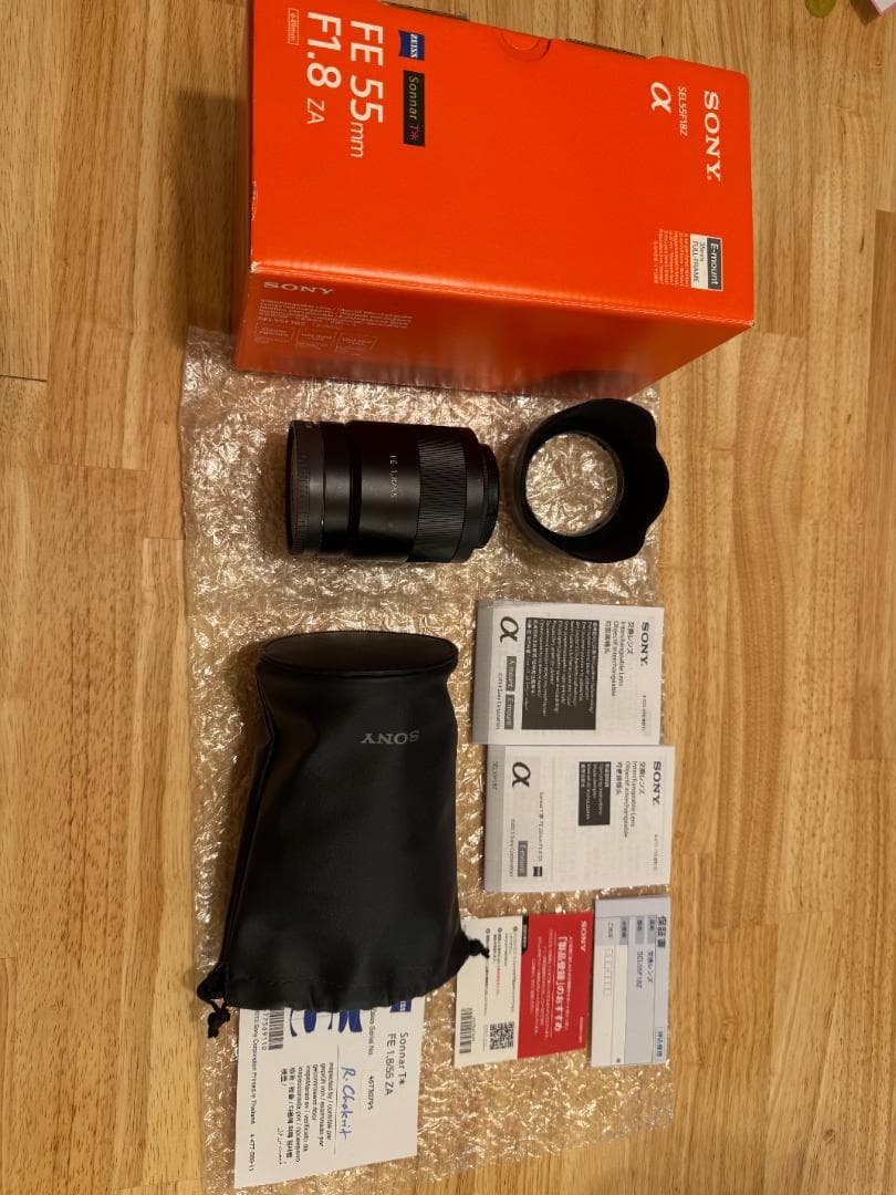 「美品_フィルター付」SONY SonnarT*FE 55mm F1.8ZA