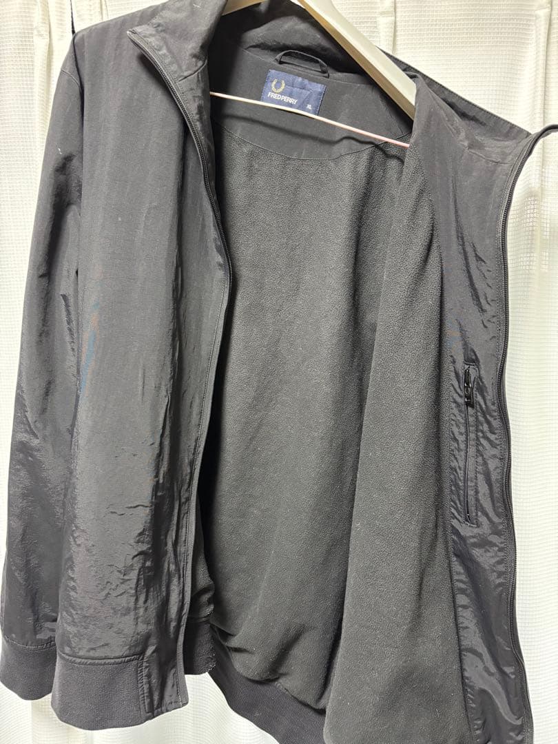 【古着 美品】FRED PERRY ナイロンジャケット XL グレー