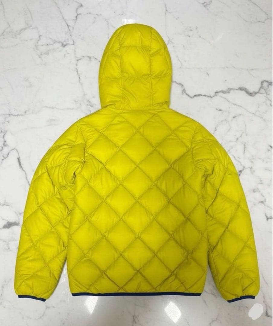 mont-bell ダウンジャケット キルティング　リバーシブル 青/黄色