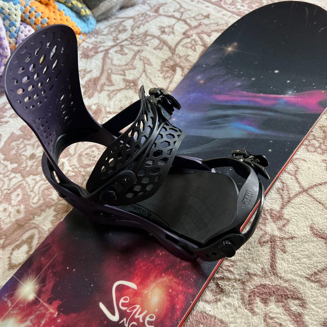 美品 SALOMON 151cm FLUX バイン付 スノーボードセット