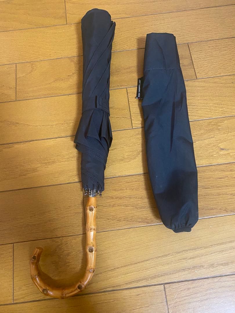 フォックスアンブレラ　TEL12 メンズ　折り畳み傘　ブラック　ワンギー