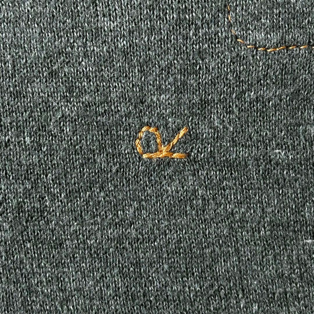 2993y美品 45R スムースオフタートルニットソー グレー L 現行タグ