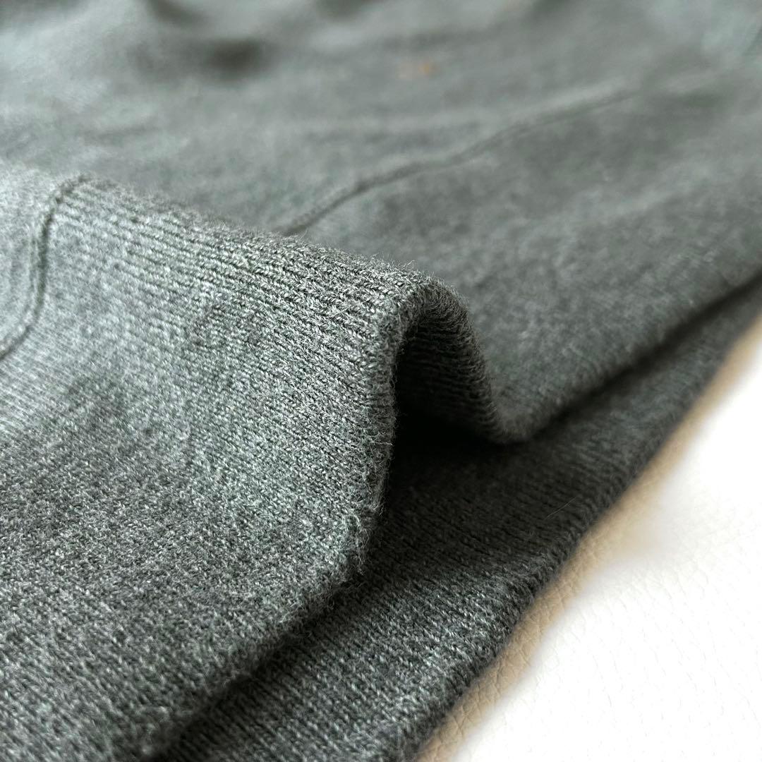 2993y美品 45R スムースオフタートルニットソー グレー L 現行タグ