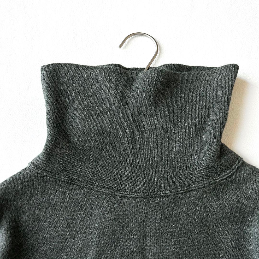 2993y美品 45R スムースオフタートルニットソー グレー L 現行タグ
