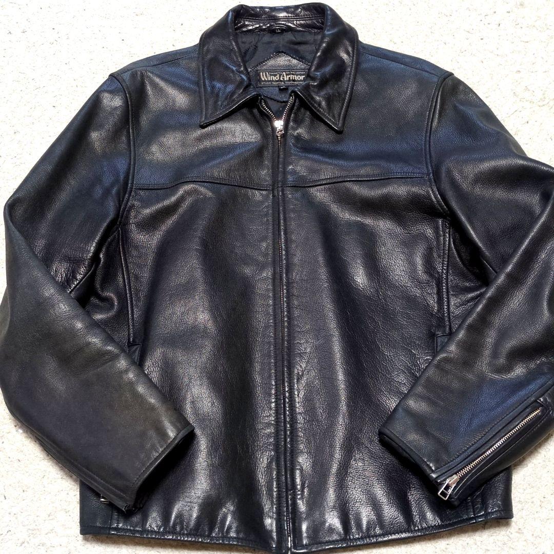 Wind Armor レザージャケット　黒　ニチワレザー