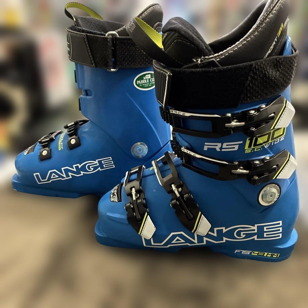 LANGE RS 100 スキーブーツ 女性用 青　整理番号Aカ