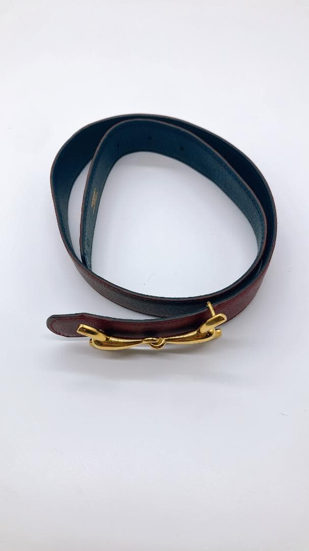 HERMES ホースビット リバーシブル ♯85 ベルト クシュベル OZ刻印