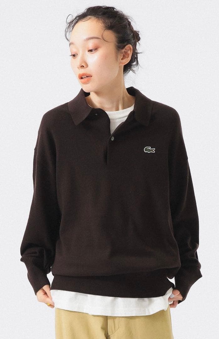 ビームスの百名品　別注　LACOSTE / ニット ポロ