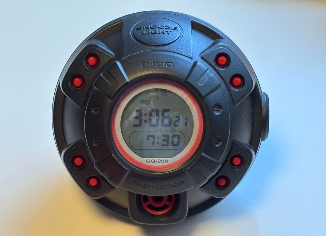 CASIO/目覚まし時計/GQ-200/マッスルタイム/G-SHOCK/デジタル