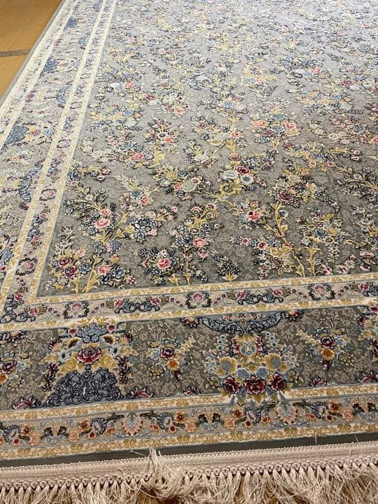 本場イラン産　新品/高級ペルシャ絨毯／超高密度織/カーペット