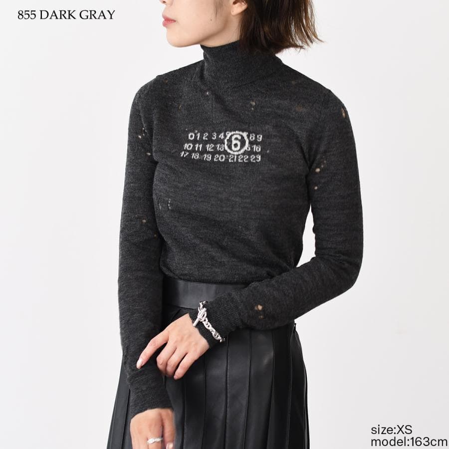 【定価10万】Margiela MM6 タートルネック セーター ホワイト S