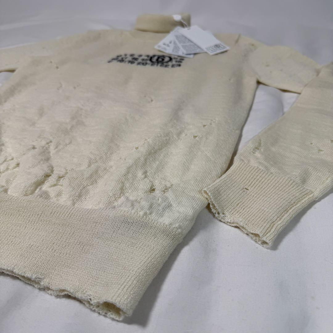 【定価10万】Margiela MM6 タートルネック セーター ホワイト S