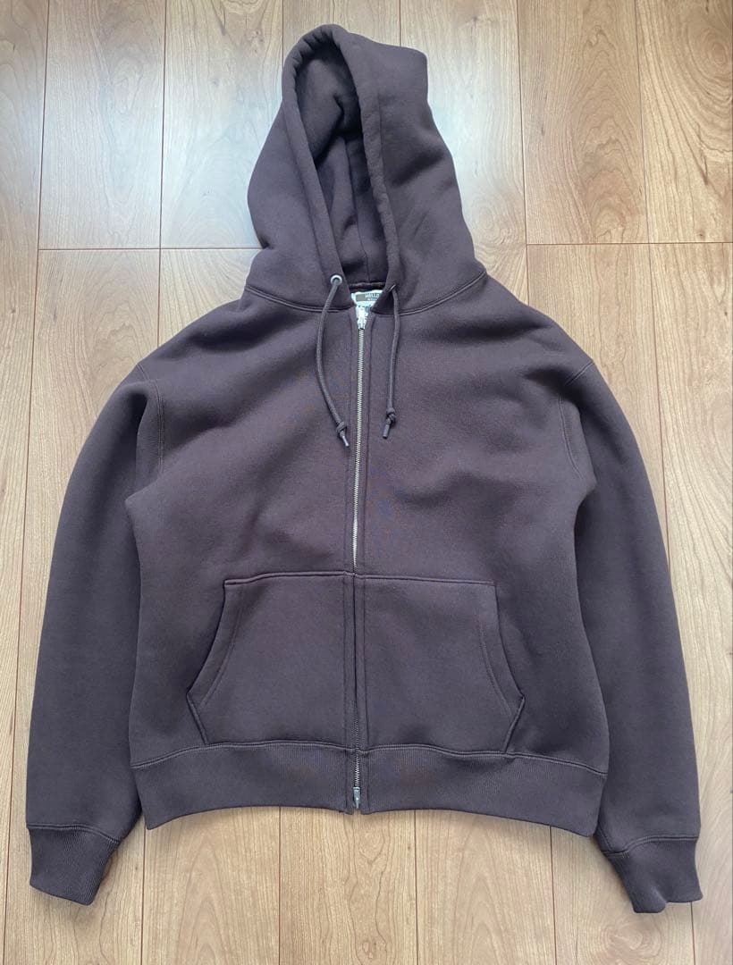 LOGIC ONE SWEAT ZIP PARKA ブラウン M