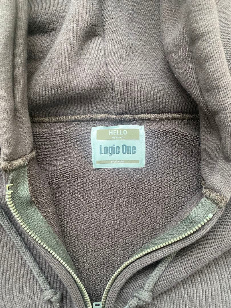LOGIC ONE SWEAT ZIP PARKA ブラウン M