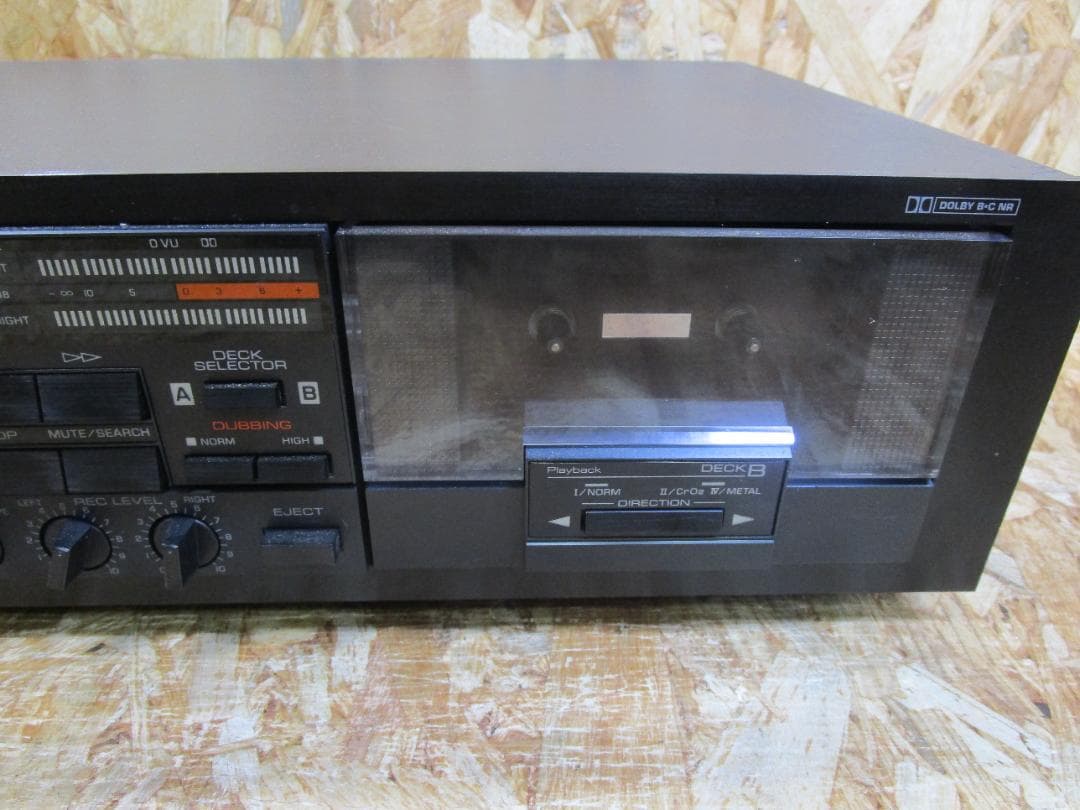 （希少・動作品）ヤマハカセットデッキKX-W500　ダブルリバースカセットデッキ