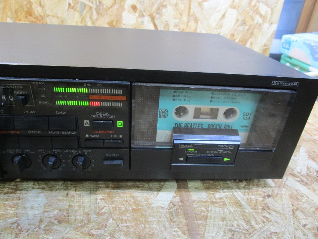 （希少・動作品）ヤマハカセットデッキKX-W500　ダブルリバースカセットデッキ