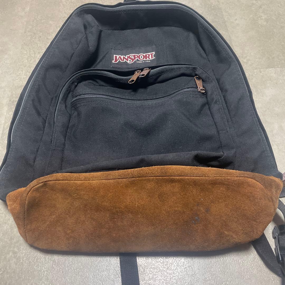希少　JANSPORT　USA製　レザーボトム　ビンテージ