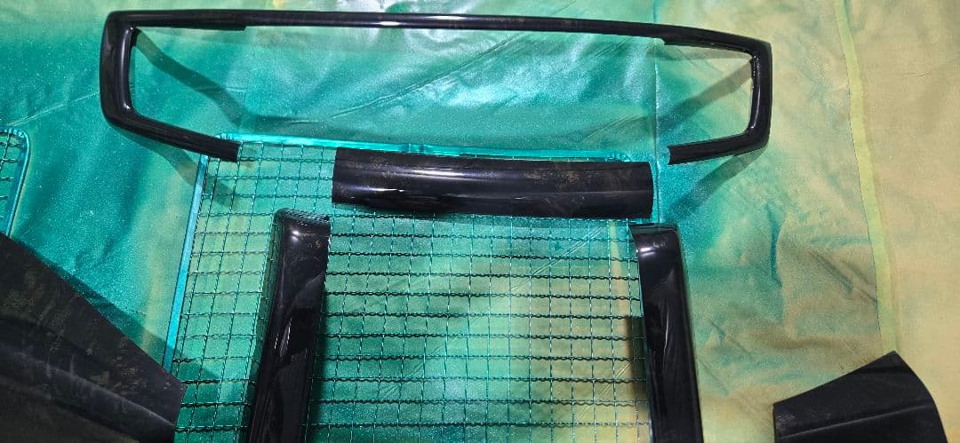 20ヴェルファイアアルファードインテリアパネルカバー黒金木目、貼り付けパネル新品