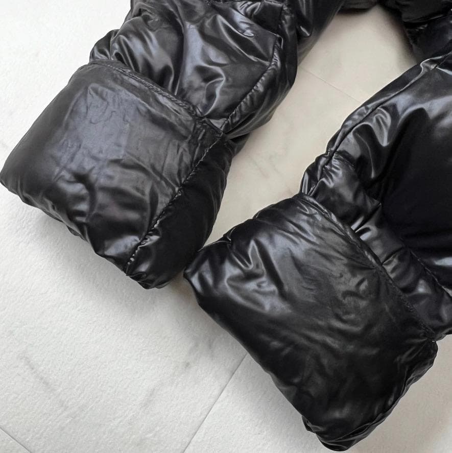 komako・ヘルノ HERNO ラクーンファー シャイニー ダウン