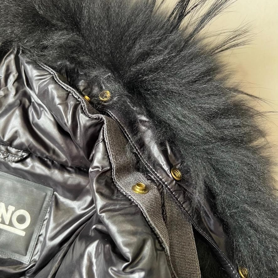 komako・ヘルノ HERNO ラクーンファー シャイニー ダウン