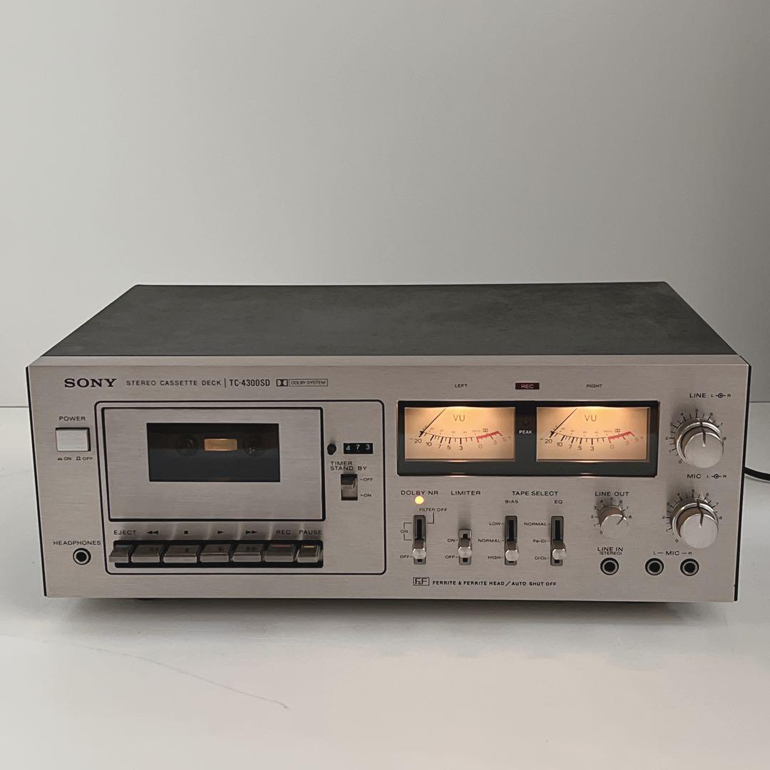 【良品・動作品】 SONY TC-4300SD カセットデッキ