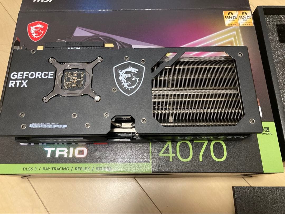 グラフィックボード・グラボ・ビデオカード MSI GeForce RTX 4070 Gaming X Trio