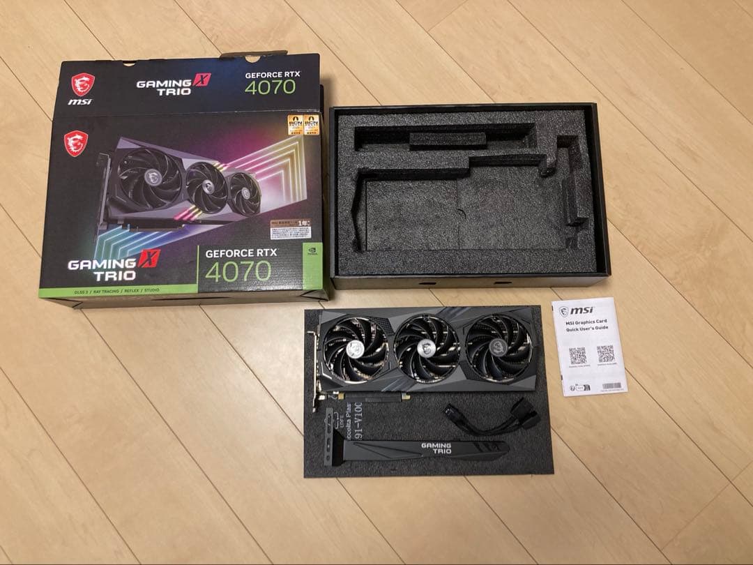 グラフィックボード・グラボ・ビデオカード MSI GeForce RTX 4070 Gaming X Trio