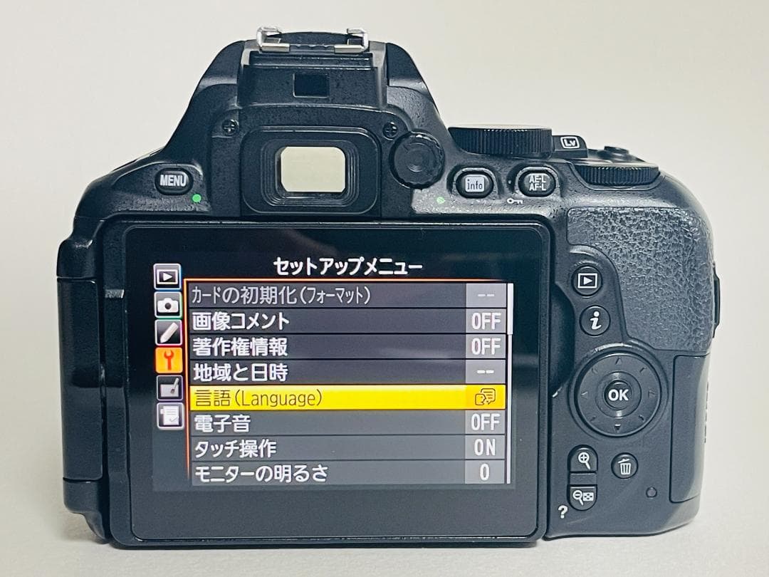Nikon D5600 ☆Wi-Fi内蔵 ☆高性能一眼レフ☆自撮り可能☆ ニコン
