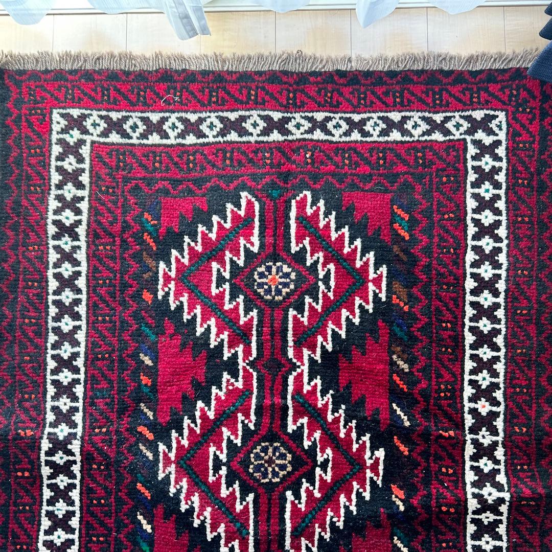 バルーチ　ウールラグ 163x110