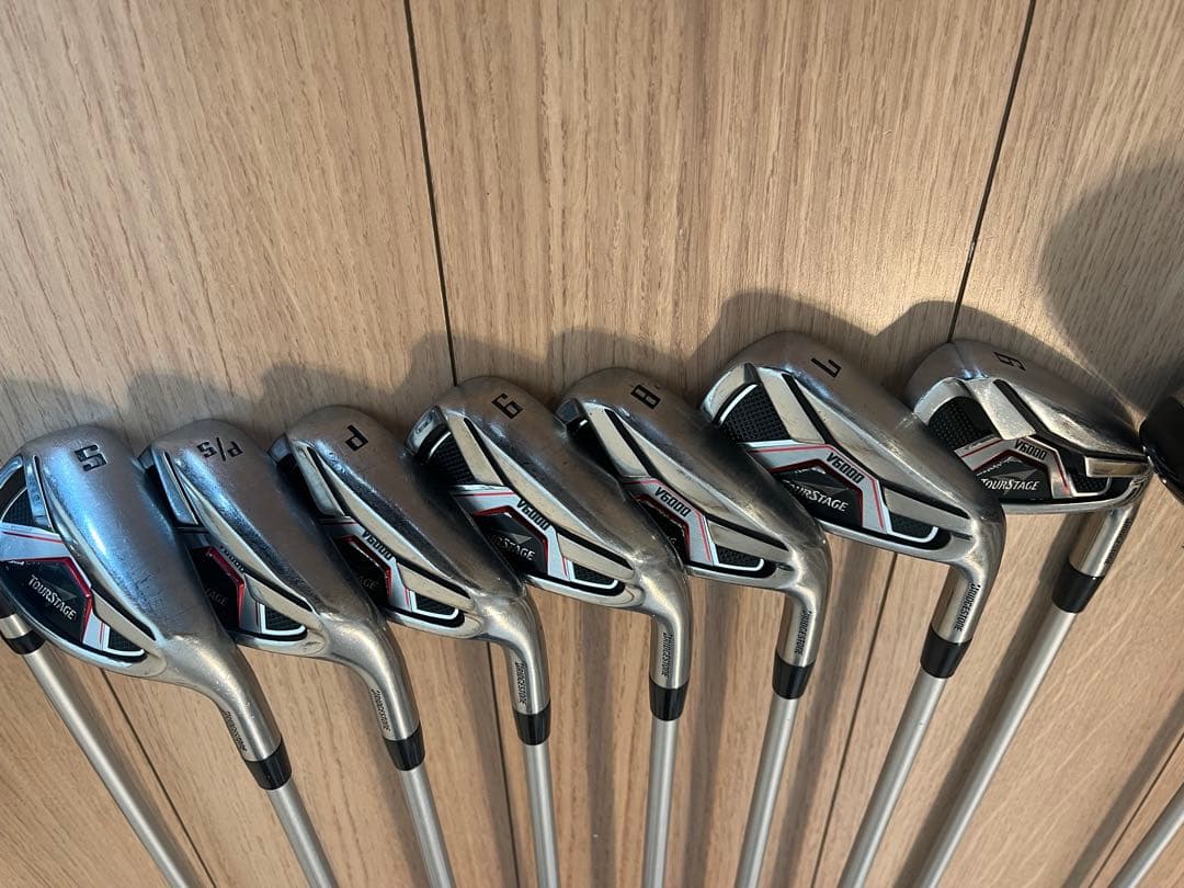 TOURSTAGE V6000 アイアン 7本 ドライバー５番ウッドFLEX R