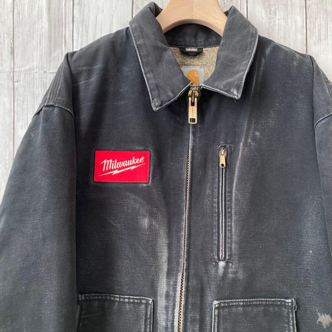 あ*ず様 CARHARTTカーハート　裏ボアリッジコートワークジャケット　黒Lく