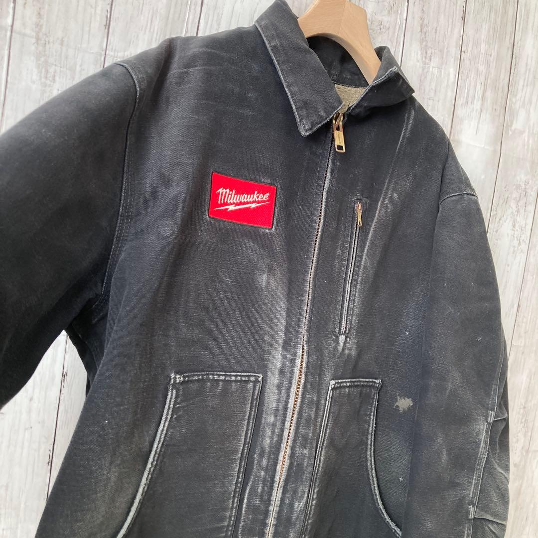 あ*ず様 CARHARTTカーハート　裏ボアリッジコートワークジャケット　黒Lく