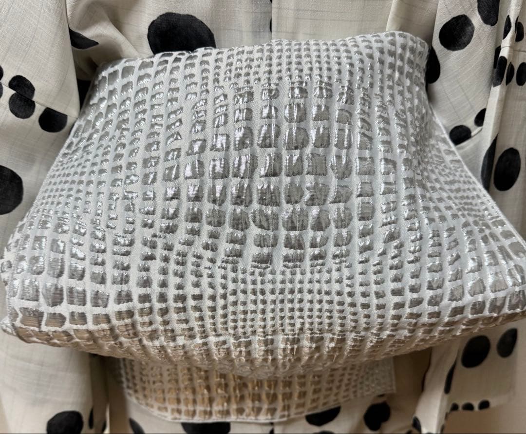 大人兵児帯【レッドメタル】【プラチナメタル】【ブラックリリー】3点おまとめ