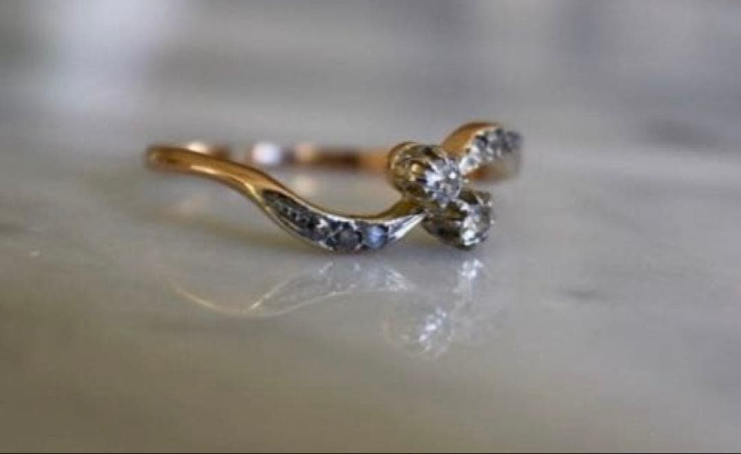 アンティーク　ヴィクトリアン　ダイヤモンドリング　10〜11号　1ct