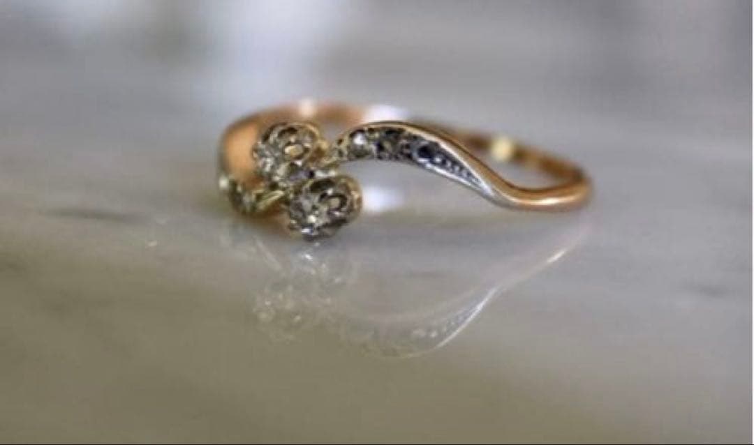 アンティーク　ヴィクトリアン　ダイヤモンドリング　10〜11号　1ct