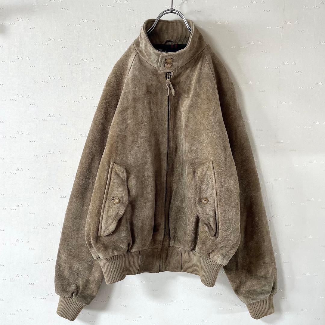 古着 80's ラルフローレン スエード レザー ブルゾン バラクータ G9