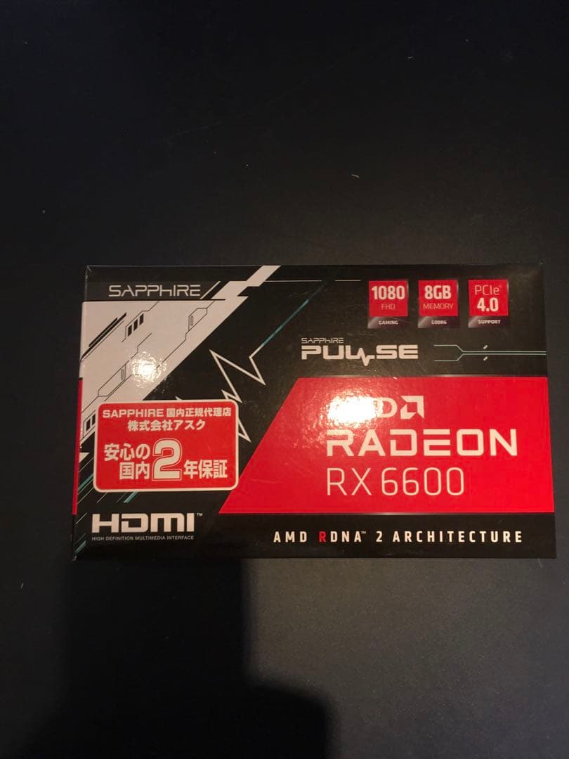 ［現状品］Sapphire RX 6600 PULSE SE 8GB.