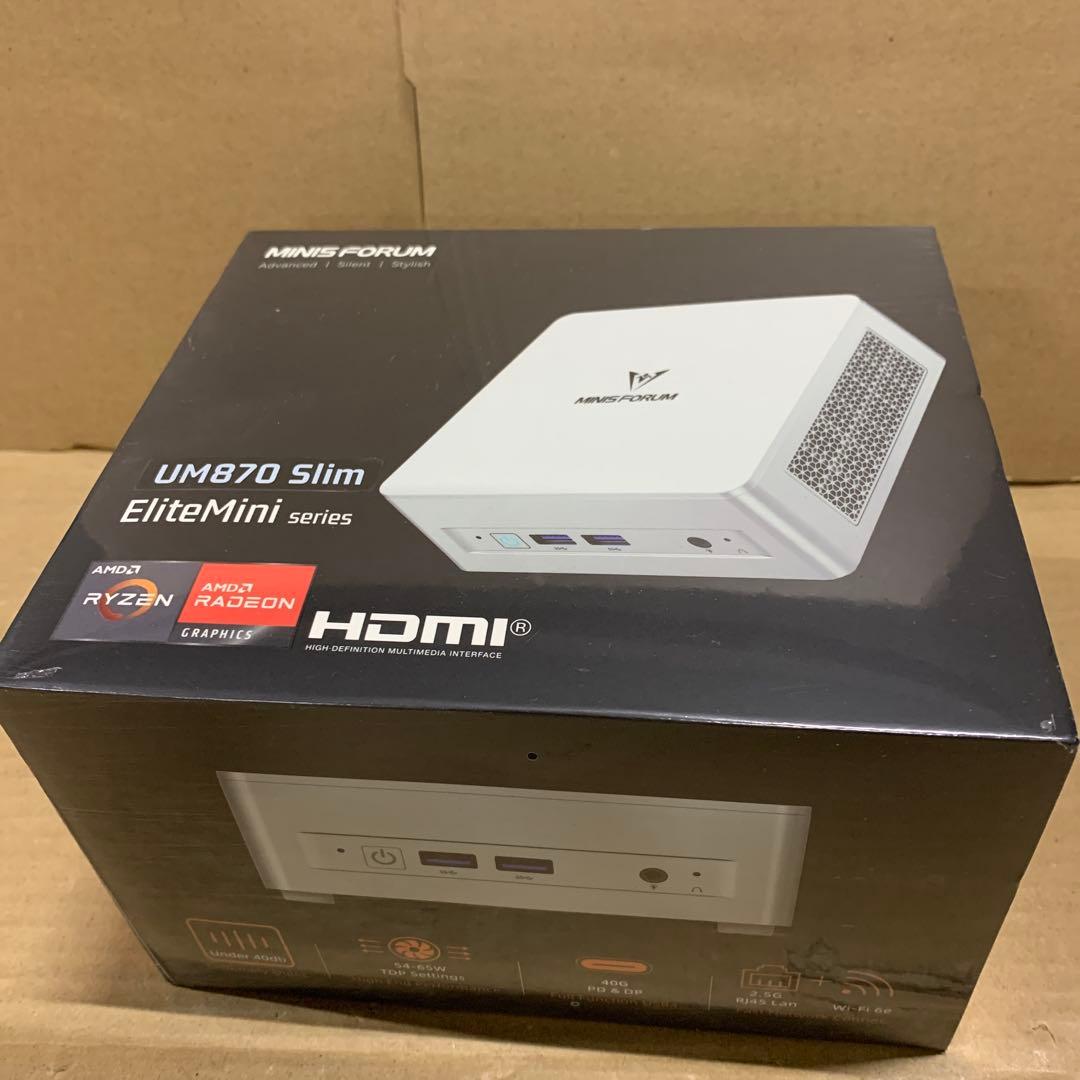 新品　MINISFORUM UM870 Slim EliteMini 32GB