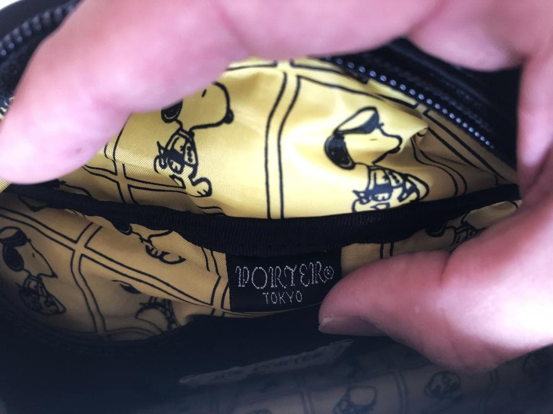 激美品　ポーター　JOE　スヌーピー　ウエスト　ポーチ　ボディー　バッグ　旅行