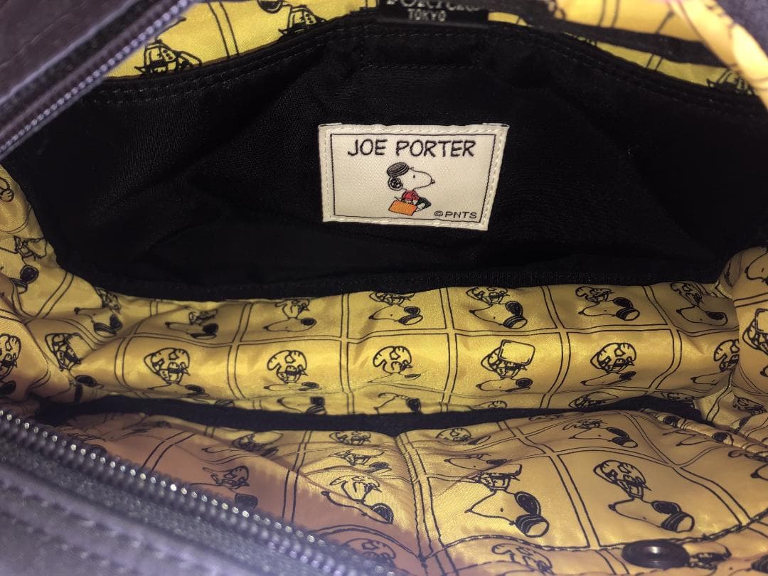 激美品　ポーター　JOE　スヌーピー　ウエスト　ポーチ　ボディー　バッグ　旅行