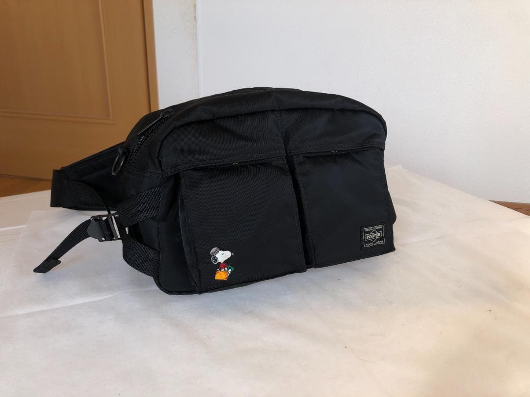 激美品　ポーター　JOE　スヌーピー　ウエスト　ポーチ　ボディー　バッグ　旅行