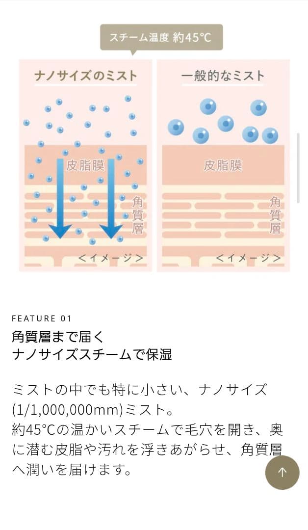 フェスティノ　フェイシャル クレンジング ナノスチーマー