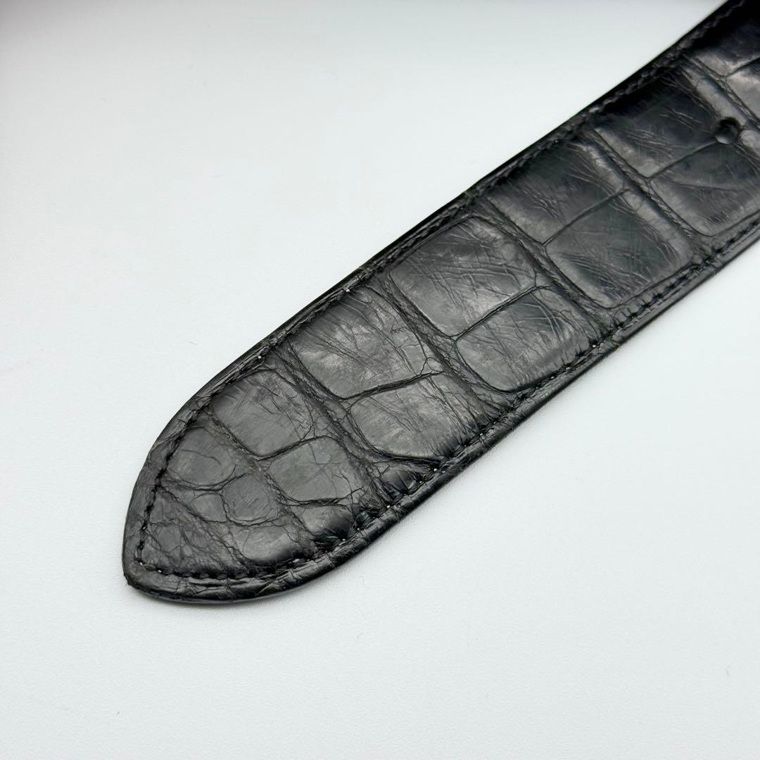 ✨良品✨カルティエ ベルト Cアロンジェ クロコ シルバー金具 メンズ ビジネス