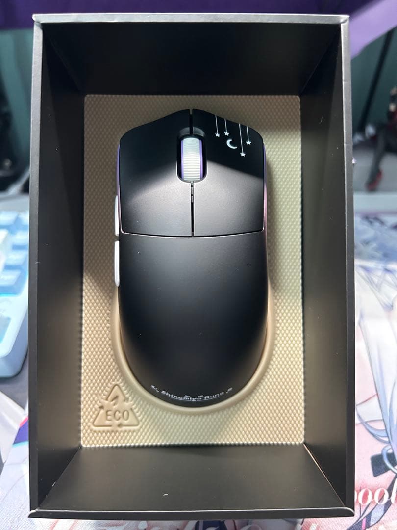 VSPO!GEAR ゲーミングマウス 紫宮るな EDITION 本体