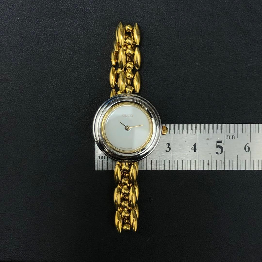 (C011417)GUCCI チェンジベゼルウォッチ レディース 11/12.2
